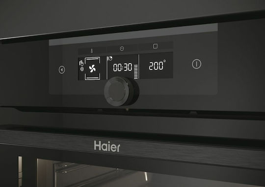 Haier HWO60SM2F3BH Φούρνος άνω Πάγκου 70lt Π59.5εκ. Μαύρος