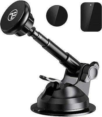 Tellur Mobile Phone Holder Car Phone Suction Cup Magnetic Adjustable Holder with Magnet Black