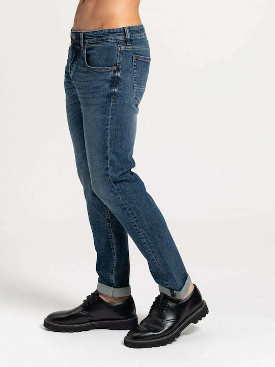 Hardy Men's Jeans Pants with Regular Straight Fit Blue