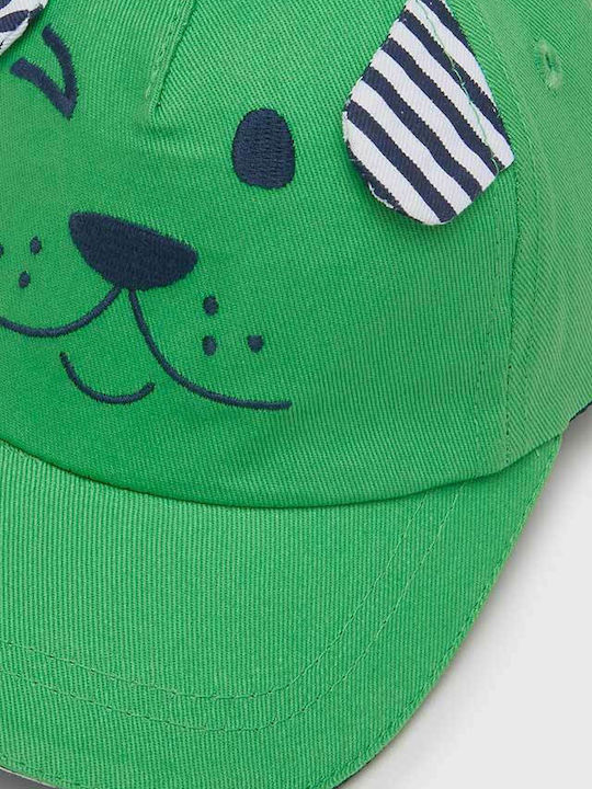 Mayoral Kids' Hat Jockey Fabric Green