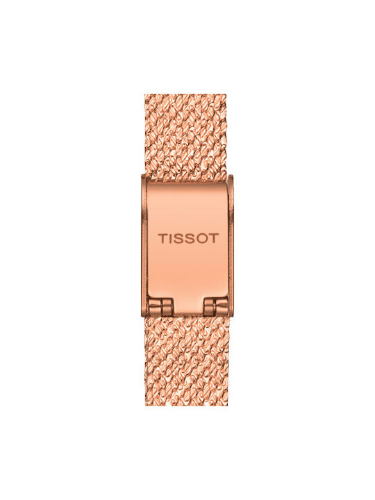 Tissot Lovely Square Diamonds Three Hands Часовник с Механизъм с Батерия