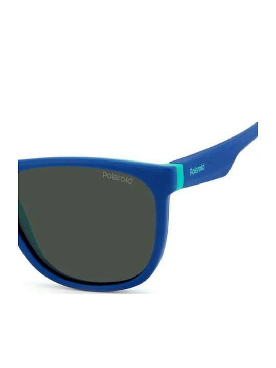Polaroid Square Kids Sunglasses with Polarized Blue Lens for 7-11 Years