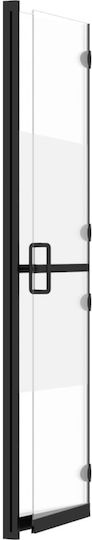 vidaXL Divider de verandă Duș cu Pliabil Ușă 90x190cm Tesatura