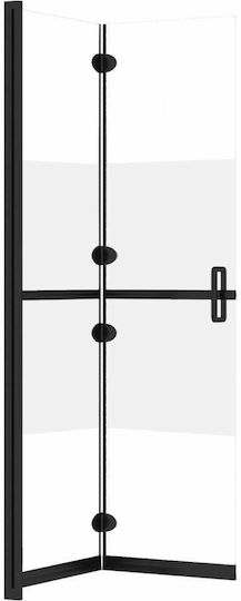 vidaXL Divider de verandă Duș cu Pliabil Ușă 90x190cm Tesatura