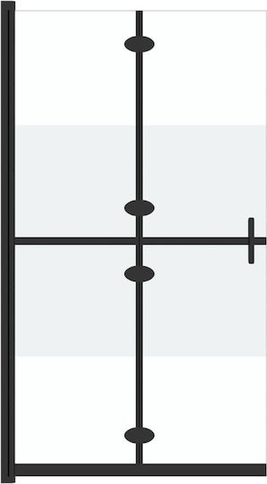 vidaXL Divider de verandă Duș cu Pliabil Ușă 90x190cm Tesatura