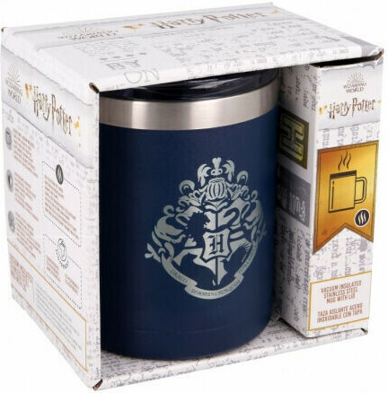 PCMerch Harry Potter Thermosflasche Rostfreier Stahl 380ml Blau mit Handgriff
