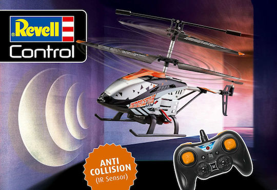 Revell Anti-Crash Helicopter Interceptor Τηλεκατευθυνόμενο Ελικόπτερο Μαύρο