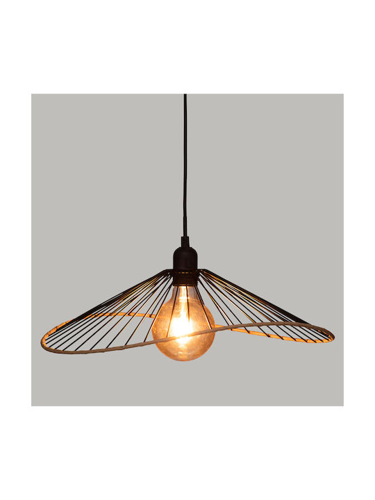 Alara Pendant Light Black with Socket E27 45cm