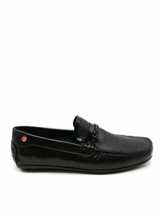 Men's Leather Moccasins Black