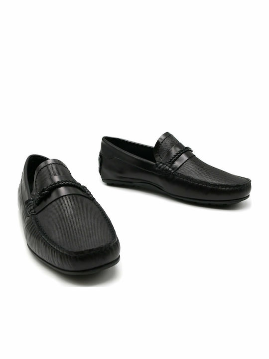 Men's Leather Moccasins Black