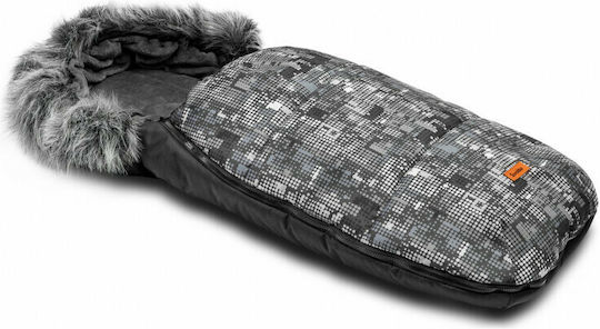 Sensillo Olaf Stroller Footmuff Waterproof Graphite with Fleece Lining 100x45cm