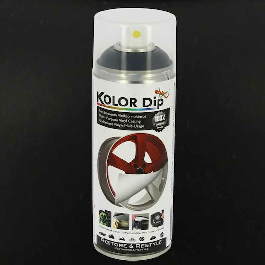 KolorDip Sprühfarbe von Autos Matt Metallic Schwarz 400ml