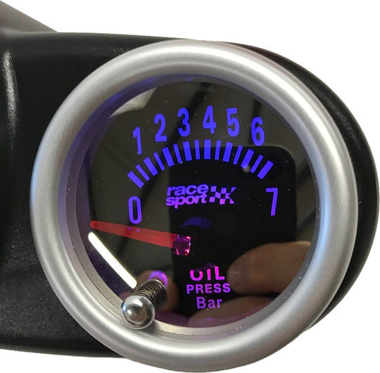 Racesport Όργανο Πίεσης Λαδιού Αυτοκινήτου Φιμέ 52mm