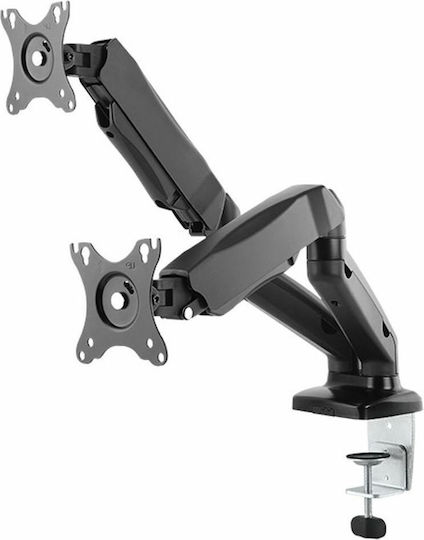 Icy Box Stand Desk Mounted for 2 Monitors up to 27" with Arm (IB-MS304-T)