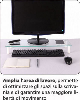 Techly Επιτραπέζια Βάση Οθόνης έως 32" Διάφανη (ICA-MS-461)