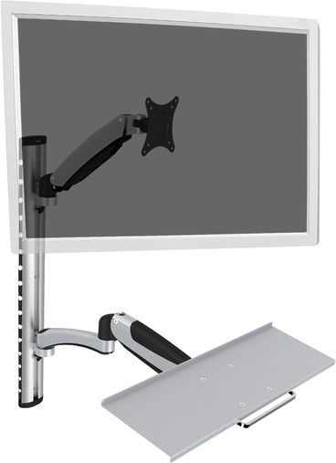 Digitus Perete Suport Monitor până la 27" cu Braț Argintie (DA-90354)