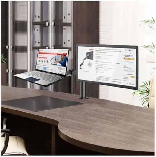 Loctek DLB112 Βάση Γραφείου για 2 Οθόνες έως 27" με Βραχίονα