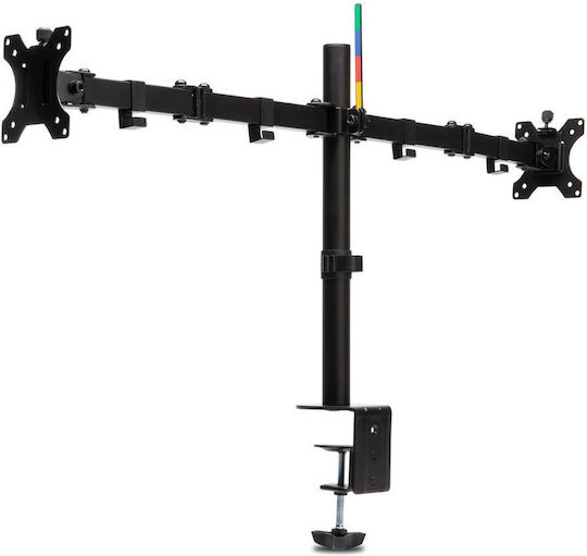 Kensington SmartFit Ergo Stand Desk Mounted for 2 Monitors up to 32" with Arm