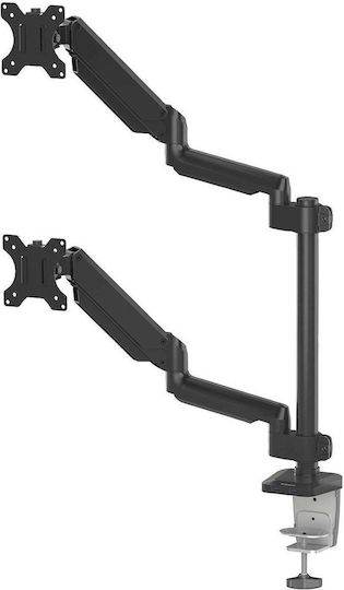 Fellowes Platinum Desktop Stand for 2 Monitors up to 27" with Arm