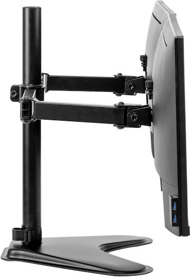 Fellowes Professional Desktop Stand for 2 Monitors up to 30" with Arm