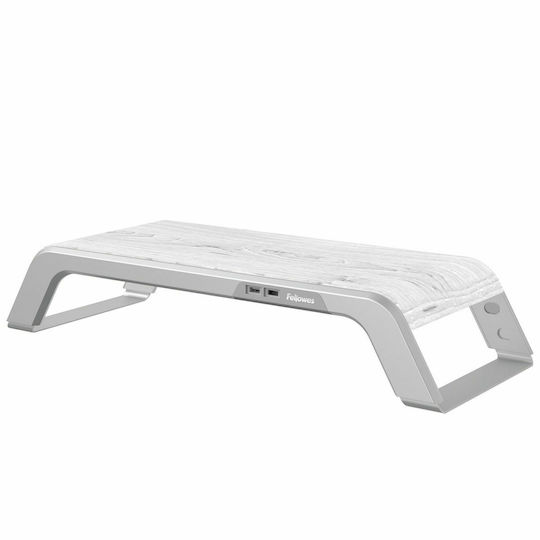 Fellowes Hana Tabletop Suport Monitor Albă
