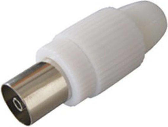 Βύσμα Coaxial female Λευκό 0321.009