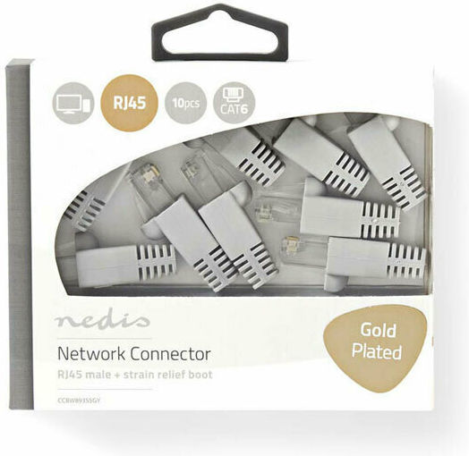 Nedis Βύσμα RJ-45 male 10τμχ Γκρι CCBW89355GY