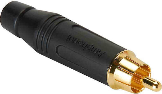 Amphenol Щепсел RCA мъжки Черен (ACPR-BLK)