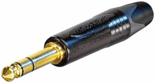 Neutrik Βύσμα 6.3mm Jack stereo male Μαύρο NP3X-B