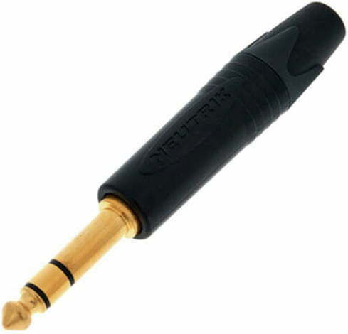 Neutrik Βύσμα 6.3mm Jack stereo male Μαύρο NP3X-B