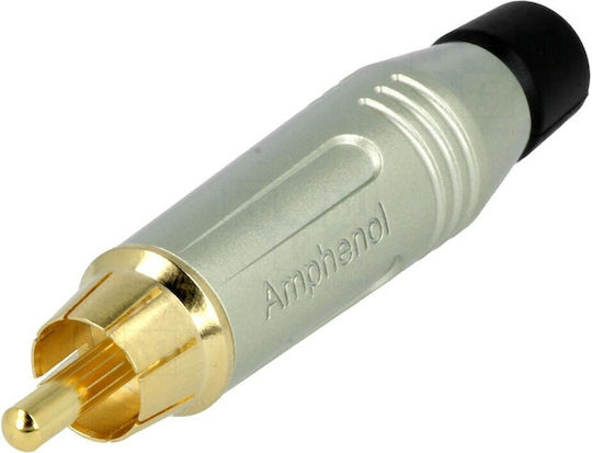 Amphenol Щепсел RCA мъжки Черен (ACPR-BLK)