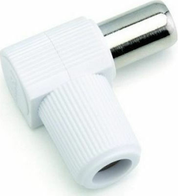 Powertech Plug Coaxial male 5pcs Whitr (CAB-V013)