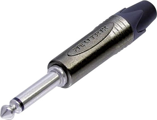 Neutrik Plug 6.3mm Jack mono male Black (NP2X-BAG)
