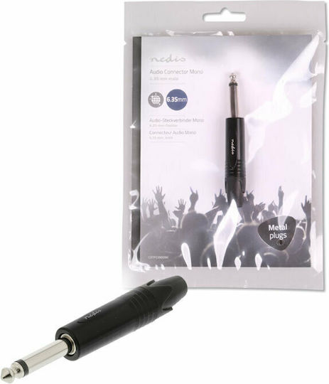 Nedis Plug 6.3mm Jack mono male Black (COTP23900BK)