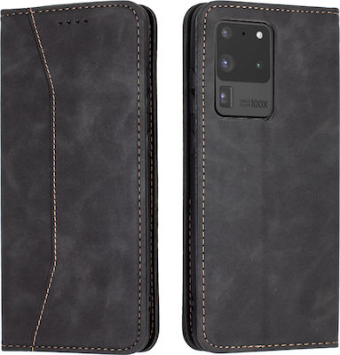 Bodycell PU Leather Synthetic Leather Book Black (Galaxy S20 Ultra)