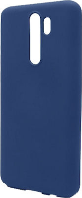 Liquid Silicone Back Cover Blue (Redmi Note 8 Pro)