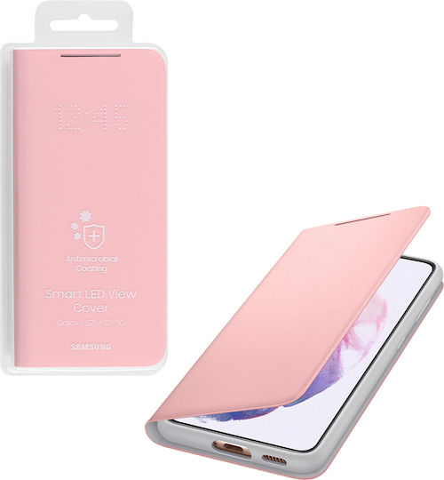 Samsung LED View Cover Book Fabric Pink (Galaxy S21) EF-NG991PPEGEE