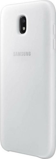 Samsung Umschlag Rückseite Kunststoff Weiß (Galaxy J7 2017)