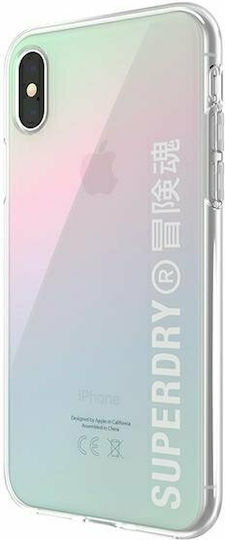 Superdry Snap Umschlag Rückseite Silikon Game Dient (iPhone X / Xs)