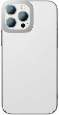 Baseus Glitter Metallic / Plastic Back Cover Silver (iPhone 13 Pro Max)