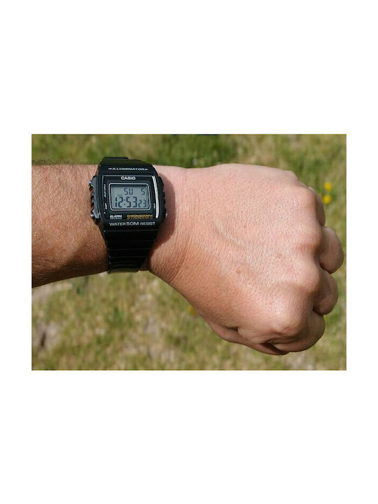 Casio Sport Watch Battery with Black Rubber Strap