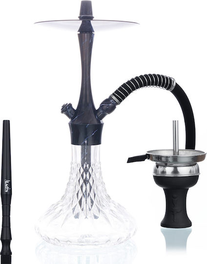 Aladin Single Hookah Alux 380 Marmor Black 38cm