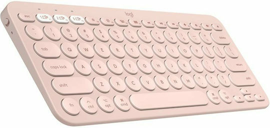 Logitech K380 for Mac Ασύρματο Bluetooth Πληκτρολόγιο Αγγλικό UK Συμβατό με Mac Ροζ