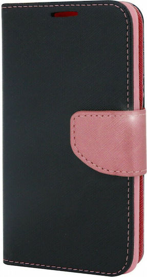 Fancy Wallet Δερματίνης Μαύρο (Redmi Note 9S / 9 Pro / 9 Pro Max)