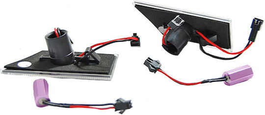Φλας Led για Opel Signum / Vectra Άσπρα 2τμχ