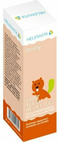 Helenvita Baby First Teeth Relief Gel Προϊόν για Ανακούφιση Ούλων Εκχύλισμα Χαμομηλιού, Γλυκόριζας και Ξυλιτόλης 30ml