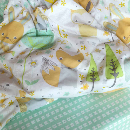 Nima Single Kids Quilt Double Sided Woodland 160x240cm 24752
