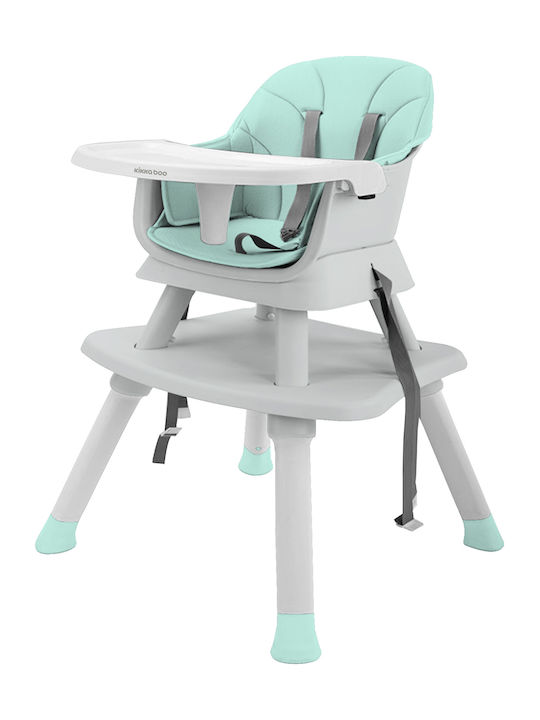 Kikka Boo Eat & Play Baby Highchair 6 in 1 with Adjustable Height Mint