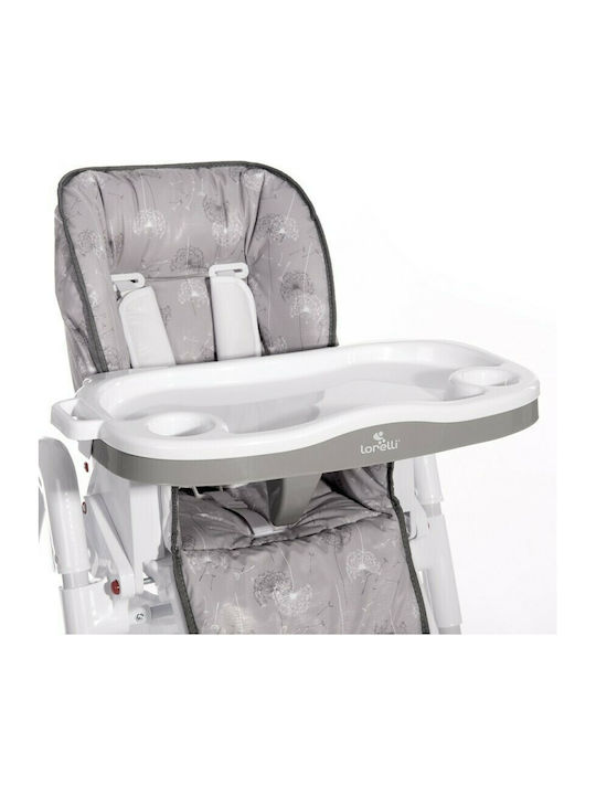 Lorelli Gusto Foldable Baby Highchair with Adjustable Height Gray