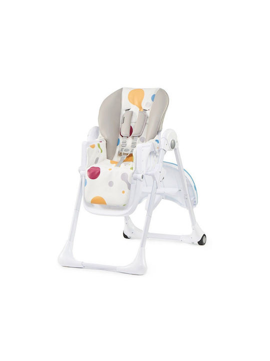 Kinderkraft Yummy Scaun Înalt De Masă Bebe Pliabil Cu Înălțime Reglabilă Multicolor